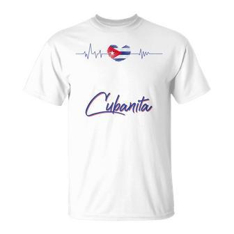 Bandera Cubanita Cuba Herencia Hispánica Cubana Para Es In Mangas Camiseta unisex - Regaloses