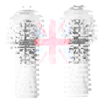 Banderaintage Union Jack Inglaterra Gran Bretaña Reino Unido Blanco Camiseta unisex - Regaloses