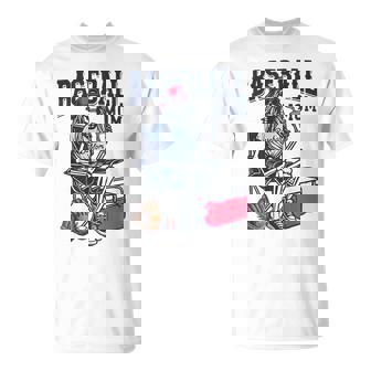 Baseball Mom Skeleton Halloween Baseball Game Day Mother Day T-Shirt | Seseable UK