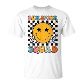Behavior Squad Specialist Analyst Behavior Teacher Retro T-Shirt - Thegiftio UK