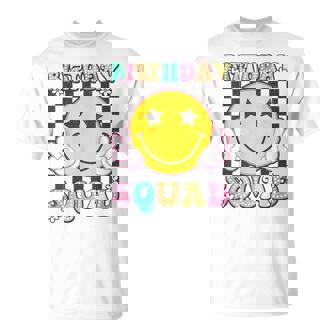 Birthday Squad Groovy Matching Family Birthday Squad T-Shirt | Seseable UK