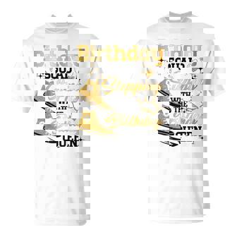 Birthday Squad Shoes Stepping With The Birthday Queen Party T-Shirt | Mazezy