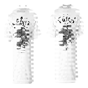 Black Crow F-Caw-F Black Bird T-Shirt - Thegiftio