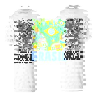 Brasil Flag Outfit Idea For Brazil & Brazilian Flag T-Shirt | Mazezy