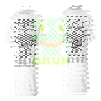 Bruh Green Face Eggs And Bacon Ham 朝食 聖パトリックズ Tシャツ - Kawaiitshirt