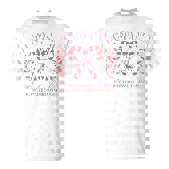 Candy Cane Christmas Club Festive Holiday Candy Canes T-Shirt | Mazezy