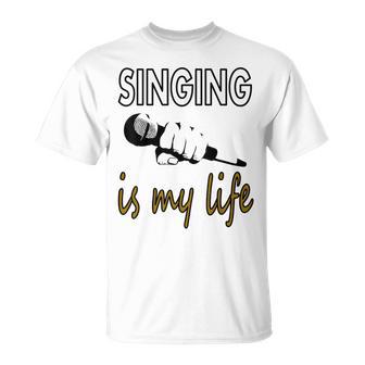 Cantante Cantante De Música Músico De Cantante Idea De Regalo Camiseta unisex - Regaloses