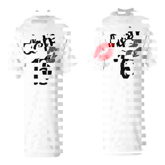 Capítulo 16 Años 16 Feliz Cumpleaños Labios Es Nacidas En 2005 Camiseta unisex - Regaloses