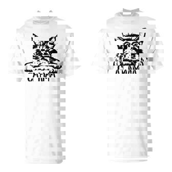 Cat Mom Gato Divertido Mamá Corte Gato Mamá Gato Mamá In Mangas Camiseta unisex - Regaloses
