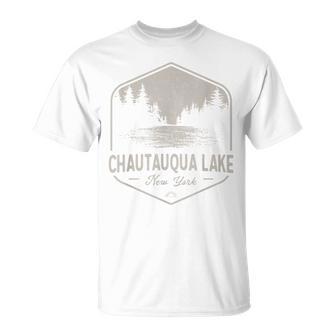 Chautauqua Lake New York Outdoors Vintage Small Green T-Shirt - Thegiftio UK