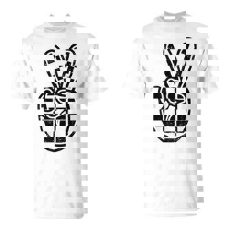 Checkered Peace Sign 60S 70S 80S Race Car Gamer Boys Toddler T-Shirt - Thegiftio