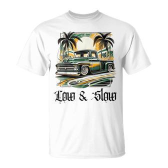 Chicano Culture Classic Truck Low And Slow Lowrider Truck T-Shirt - Thegiftio UK