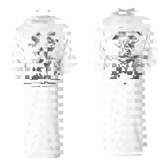 Chiweenie Love Dog Paw T-Shirt | Mazezy