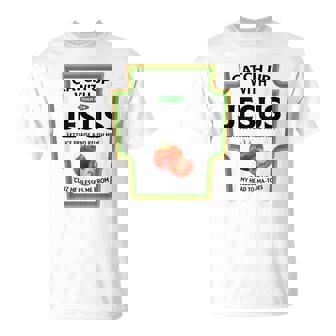 Christian Catch Up With Jesus T-Shirt - Monsterry