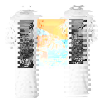 Cinque Terre Retro Italy Riomaggiore Manarola Souvenir T-Shirt | Mazezy