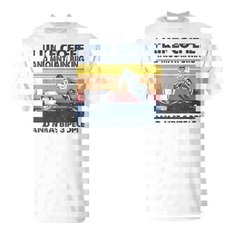 I Like Coffee And Moutain Biking And Maybe Three People T-Shirt | Mazezy