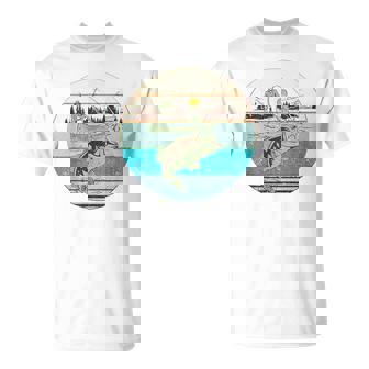 Conception Graphique De Bateaux Et De Poissons T-Shirt - Cadeauxyz