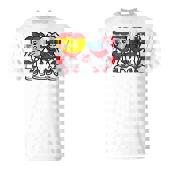 Corazones De Amistad De España Y Eslovaquia Camiseta unisex - Regaloses