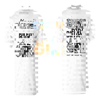 Cousin Of The Birthday Girl Party Blue Dog Lover Matching T-Shirt - Monsterry