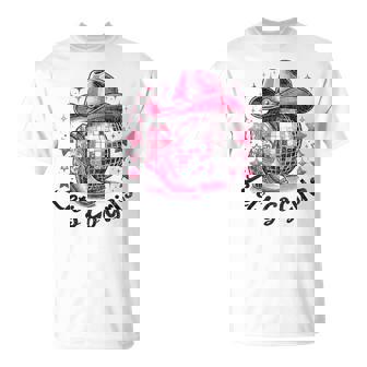 Cowgirl Disco Outfit Rodeo Bachelorette Party Let's Go Girls T-Shirt | Seseable UK