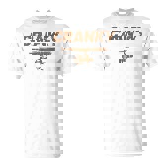 Cranky Fishing Reel Angling Humor T-Shirt | Mazezy