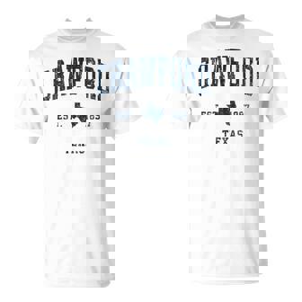 Crawford Texas Tx portifintage Bleu Marine T-Shirt - Cadeauxyz