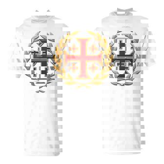 Croix De Jérusalem Épique Templiers Chrétiens T-Shirt - Cadeauxyz