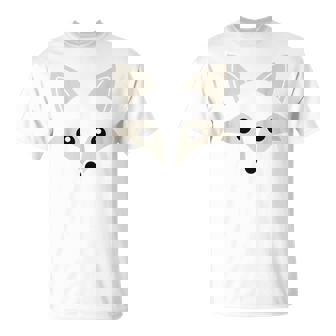 Cute Fox Face Awesome Halloween Costume T-Shirt | Seseable UK