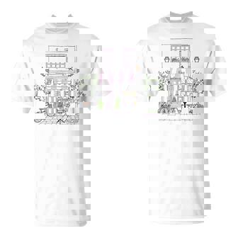 Cute French Paris Boulangerie Graphic Drawing Souvenir T-Shirt - Thegiftio
