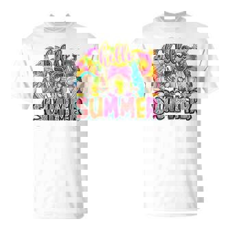 Cute Hello Summer Gnomes Beach Gnomes T-Shirt - Thegiftio