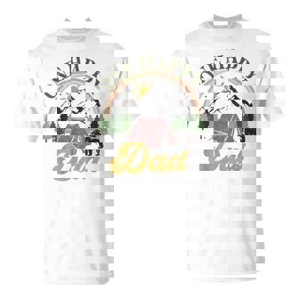 Cute One Happy Camper Birthday Decorations One Happy Dad T-Shirt - Thegiftio