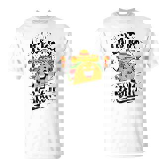 Cute Lets Taco Bout It Mexican Taco T-Shirt - Thegiftio