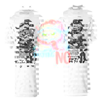 Dashing Through The No Sarcastic Christmas Cat Lover Women T-Shirt | Mazezy