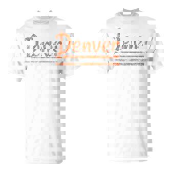 Denver Colorado Retro Vintage Weathered Throwback T-Shirt | Seseable UK