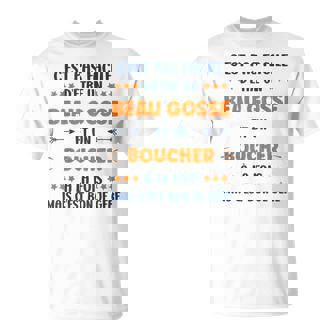 Départ Métieruper Boucher Beau Gosse Humour Boucher T-Shirt - Cadeauxyz