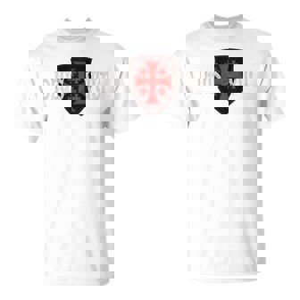 Deusult Chrétienne Croix De Jérusalem T-Shirt - Cadeauxyz