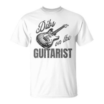 Dibs About The Woman Guitarist Guitarist T-Shirt - Monsterry