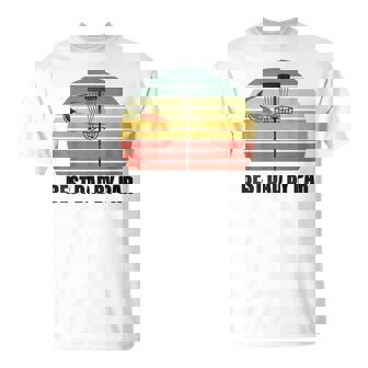 Disc Golf Shirts Men Best Dad By Par Flying Disc Golf T-Shirt | Mazezy