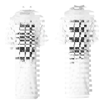 Distressed Checkered Racing Flag Motor Sports Gamer Chess Tank Top T-Shirt | Mazezy