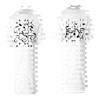 Dollar Sign In Alternative Grunge Alt Emo Goth Tattoo Style T-Shirt | Mazezy