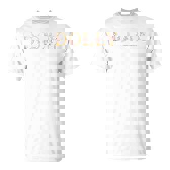 Dolly First Name Western Floral Dolly Girl T-Shirt - Thegiftio