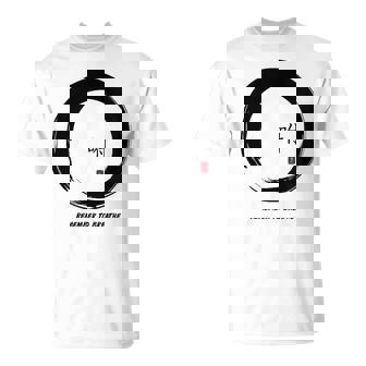 Donna Ricordati Di Respirare Zen Ensoimbolo Zen Con Collo A Maglietta - Novitaregali