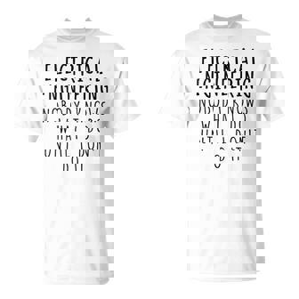 Electrical Engineering Tees Women's Electrical Engineer Modern Classic Casual Small Graduation T-Shirt T-Shirt | Mazezy