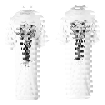 Elephant Abstract Motif Animal Illustration Art Elephant T-Shirt | Mazezy