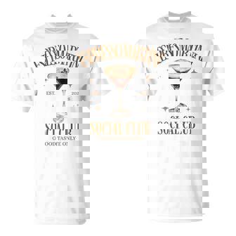 Espresso Martini Social Club Coffee Cocktail Back Print T-Shirt - Thegiftio