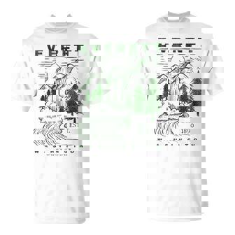 Everett Washington Neat Travel Souvenir Rustic Everett T-Shirt | Mazezy