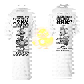 Everyone Needs A Smartass Sarcastic Grandma Duck Sayin T-Shirt - Monsterry