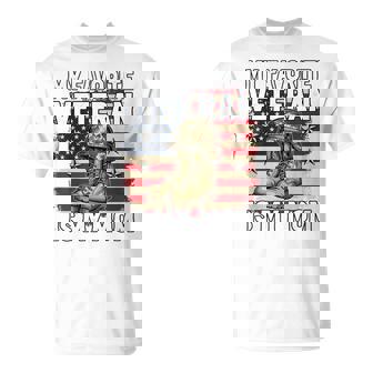 My Favorite Veteran Is My Mom Patriotic Veterans Day T-Shirt | Mazezy