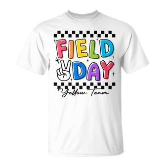 Field Day Yellow Team Game Competition Obstacle Course Fun T-Shirt - Thegiftio UK