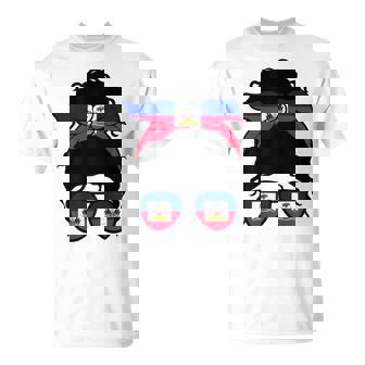 Fille Haïtienne Drapeau Haïtien Fière Haïtienne T-Shirt - Cadeauxyz